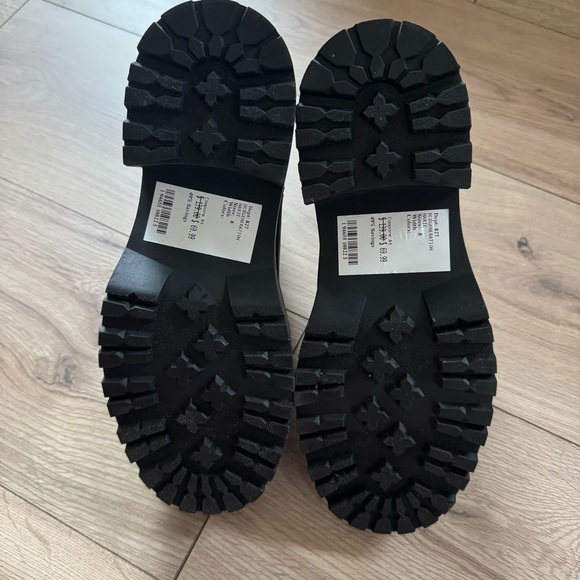 BCBGENERATION Womens Black 1 Platform Marie Round Toe Block Heel Chelsea 8 - Picture 5 of 6